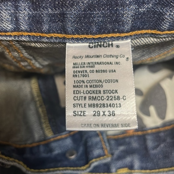 Cinch jeans men size 29 x 36 boot cut - Picture 5 of 7